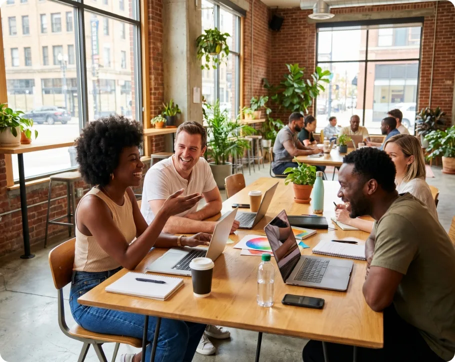 The Enough Club podcast hosts in conversation